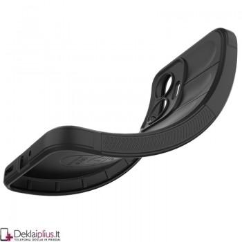 Magic Shield guminis dėklas su kameros apsauga - juodas (Xiaomi Poco F7 5G)